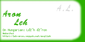aron leh business card